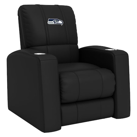 Dreamseat Home Theater Recliner with  Seattle Seahawks Primary Logo XZ418301RHTCDBLK-PSNFL21035